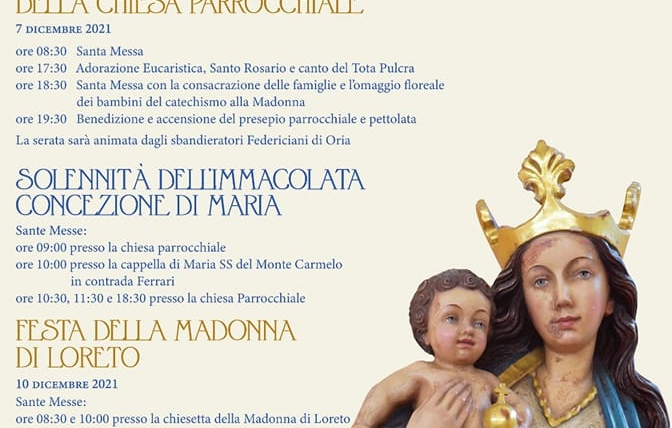 NOVENNA E SOLENNITA’ DELL’IMMACOLATA